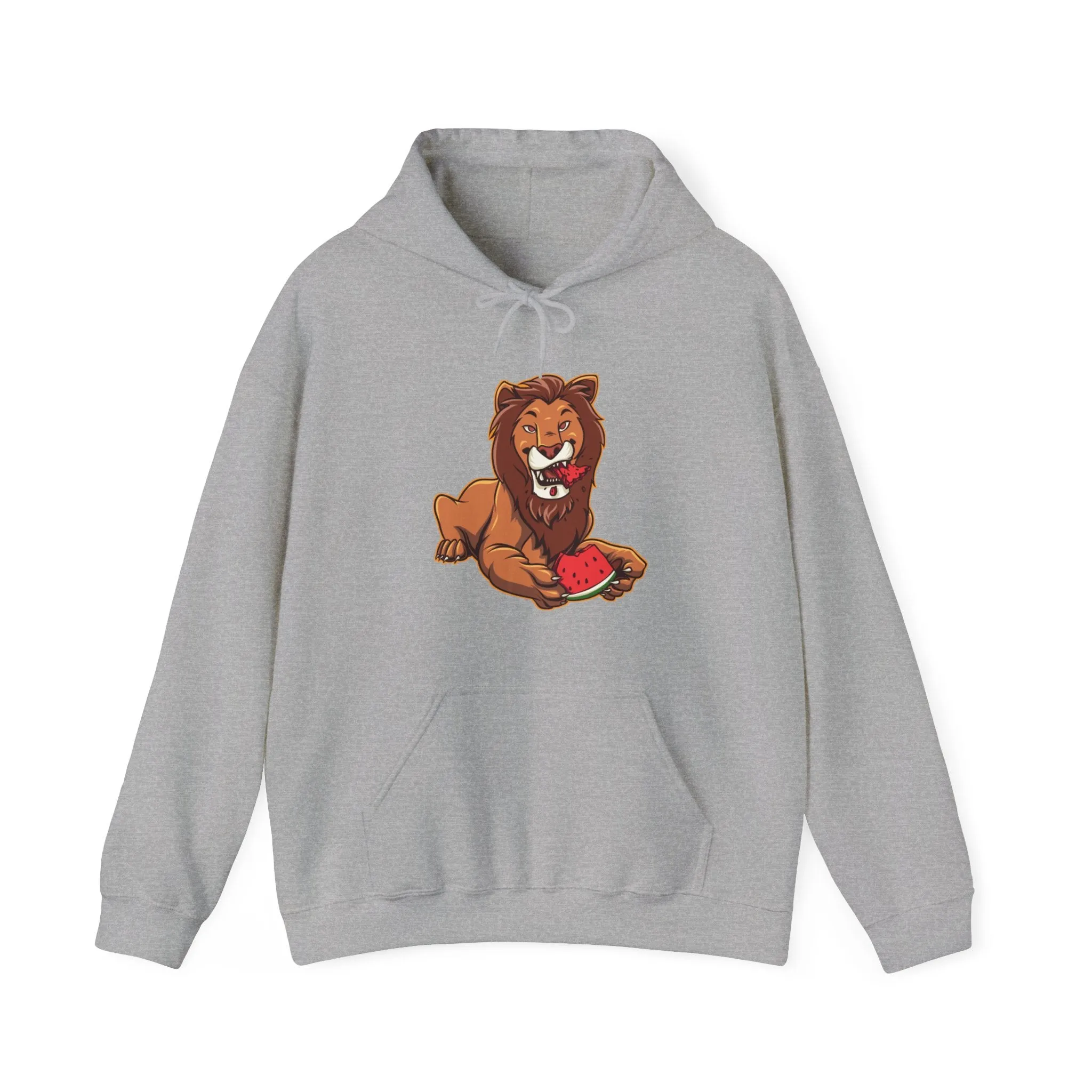 Lion Eating Watermelon Hoodie