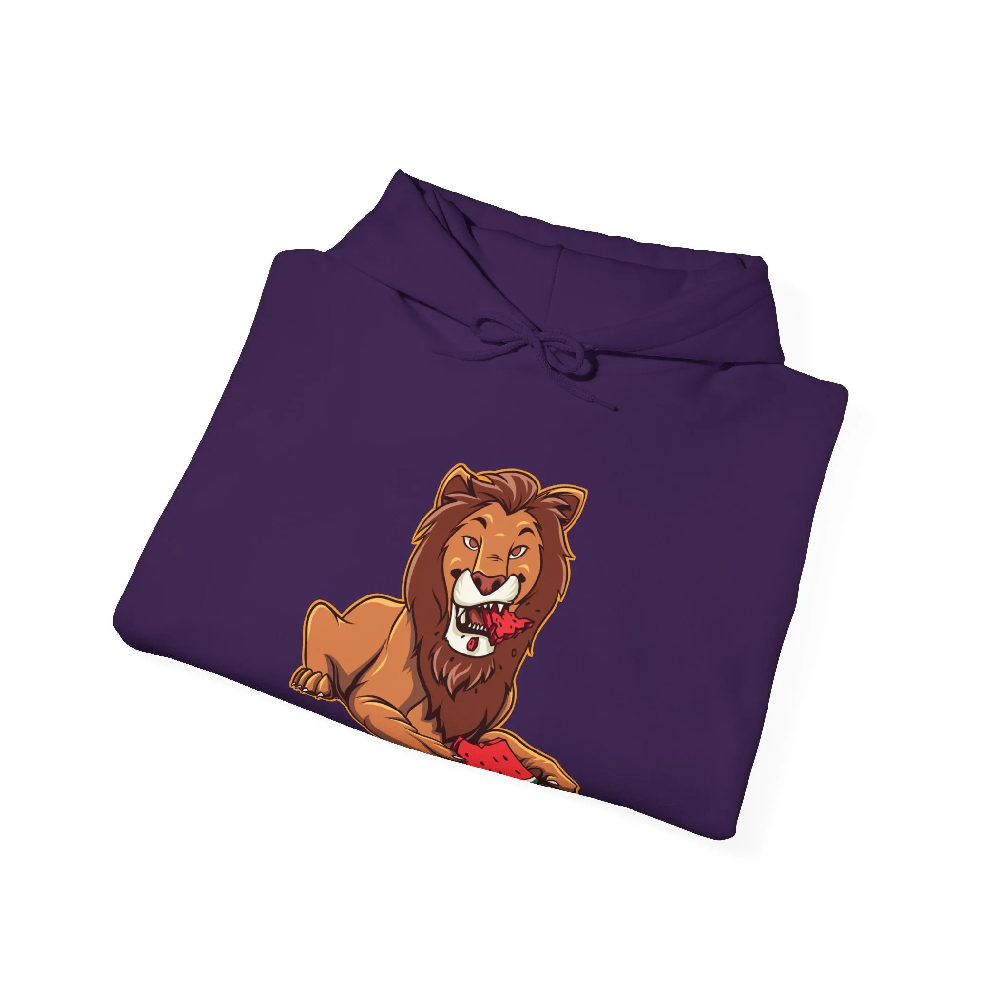 Lion Eating Watermelon Hoodie