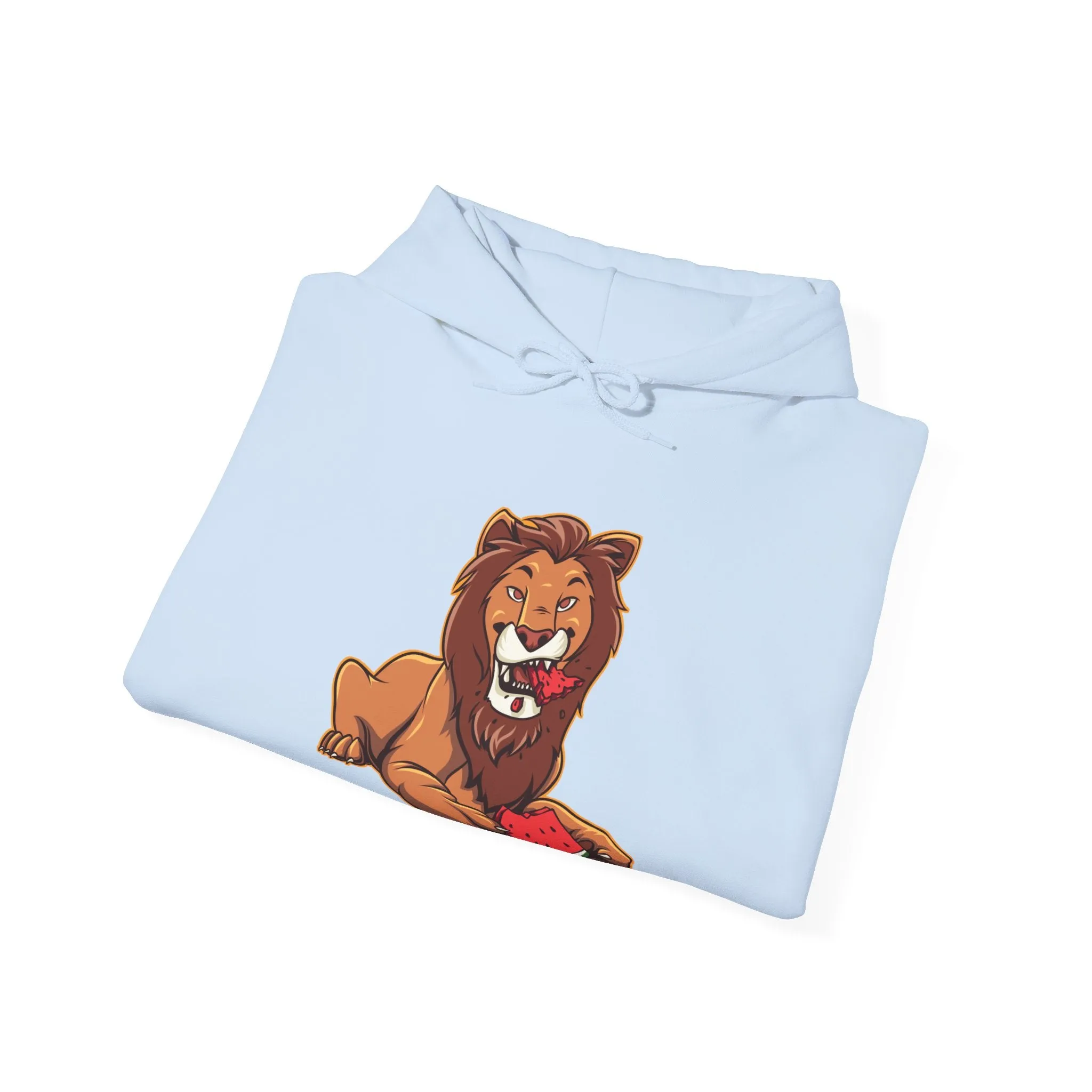 Lion Eating Watermelon Hoodie