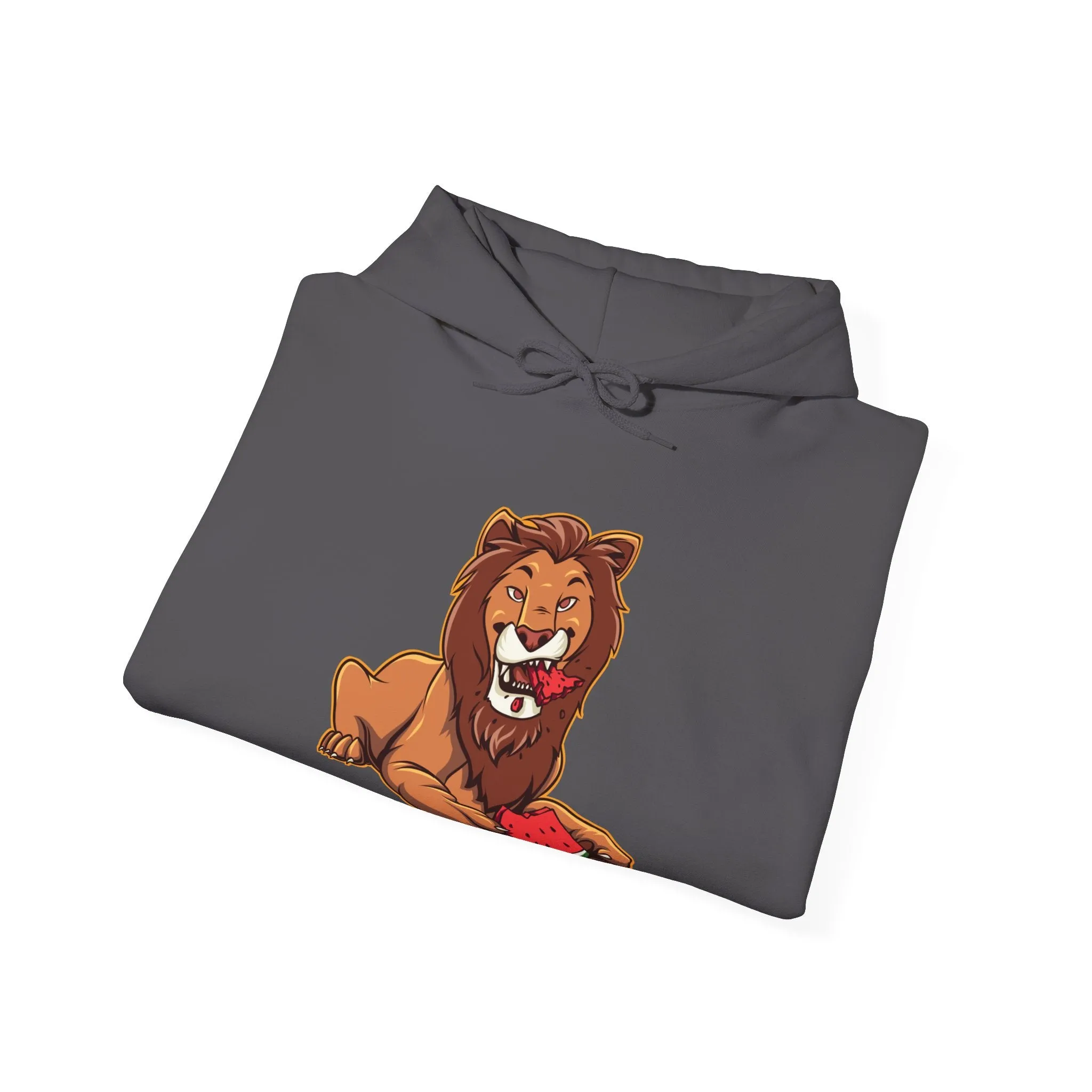 Lion Eating Watermelon Hoodie