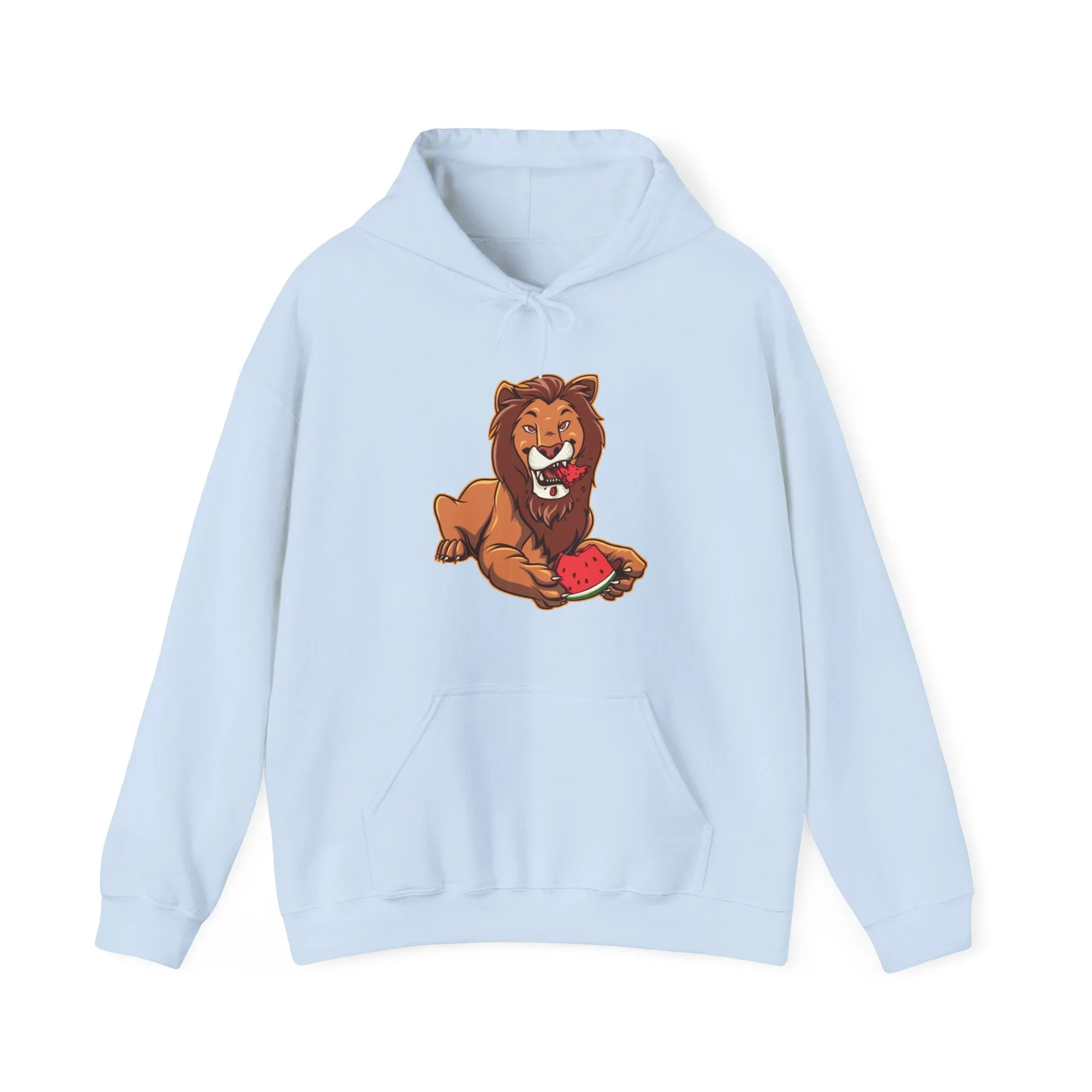 Lion Eating Watermelon Hoodie