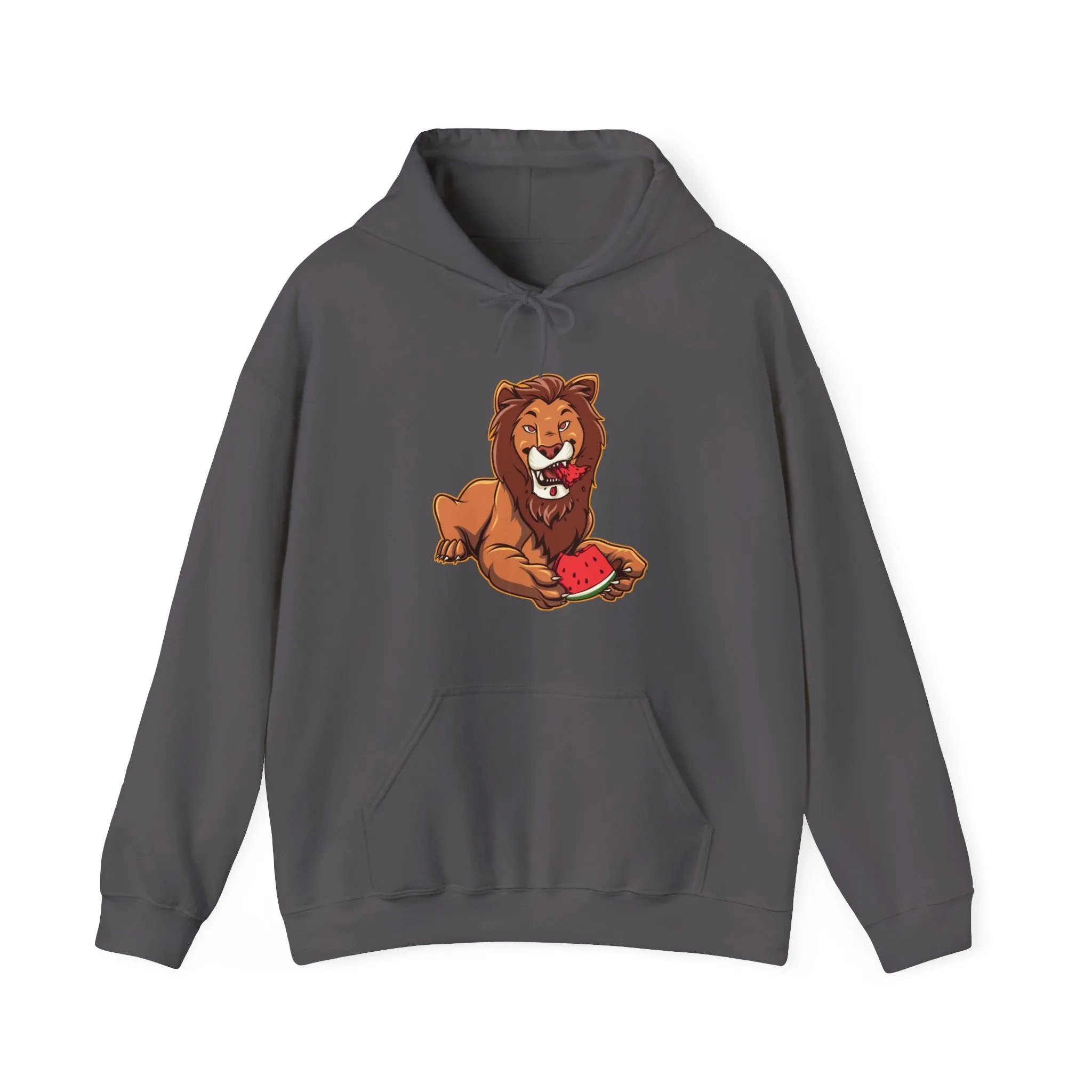 Lion Eating Watermelon Hoodie