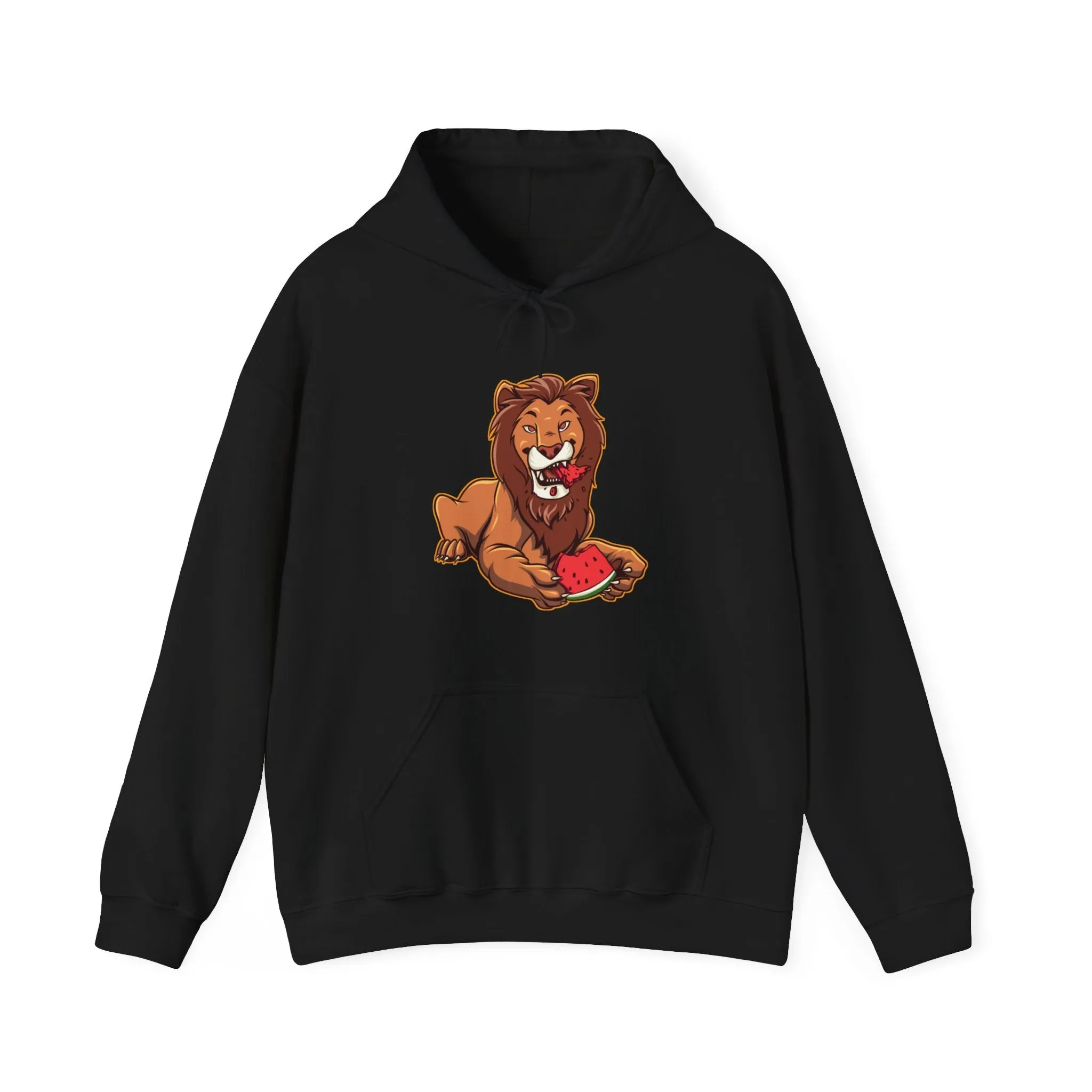 Lion Eating Watermelon Hoodie