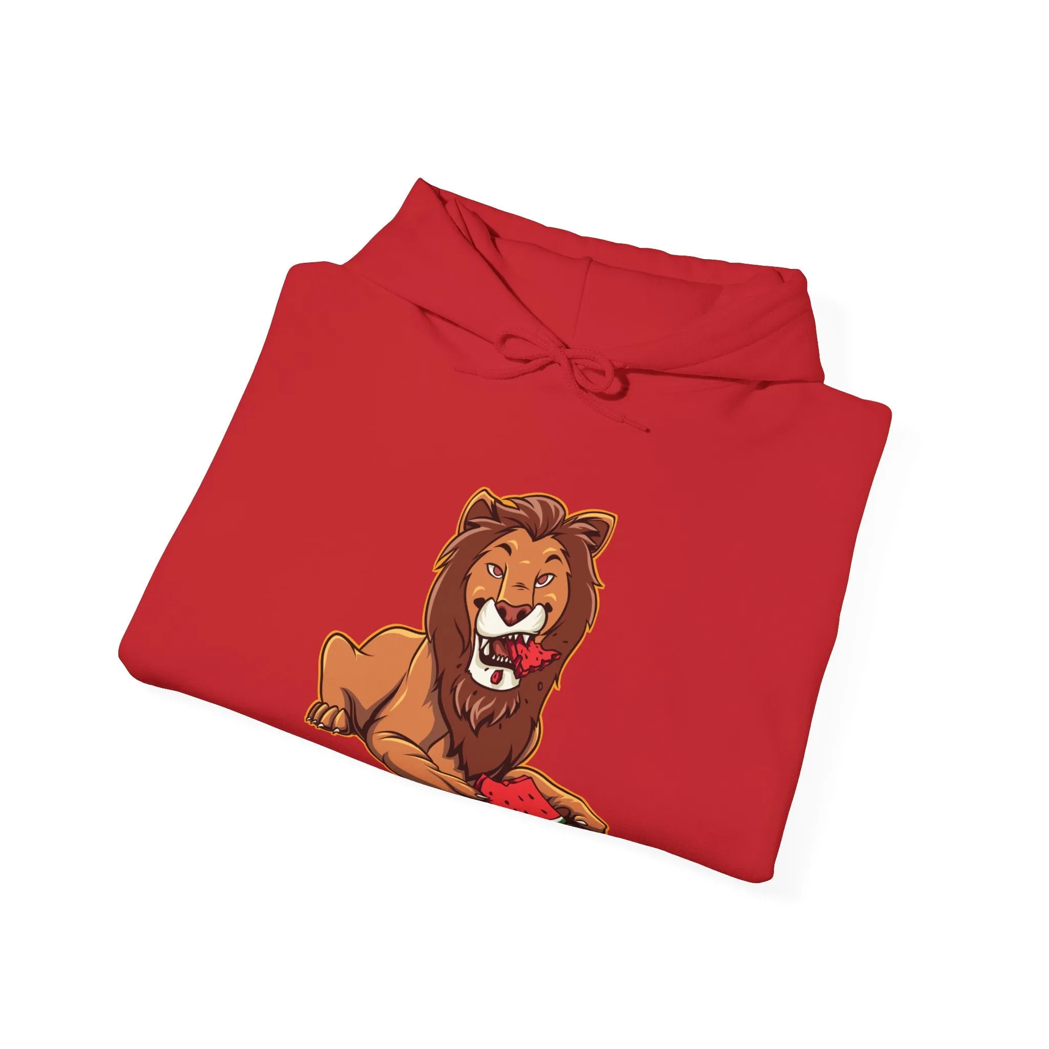 Lion Eating Watermelon Hoodie
