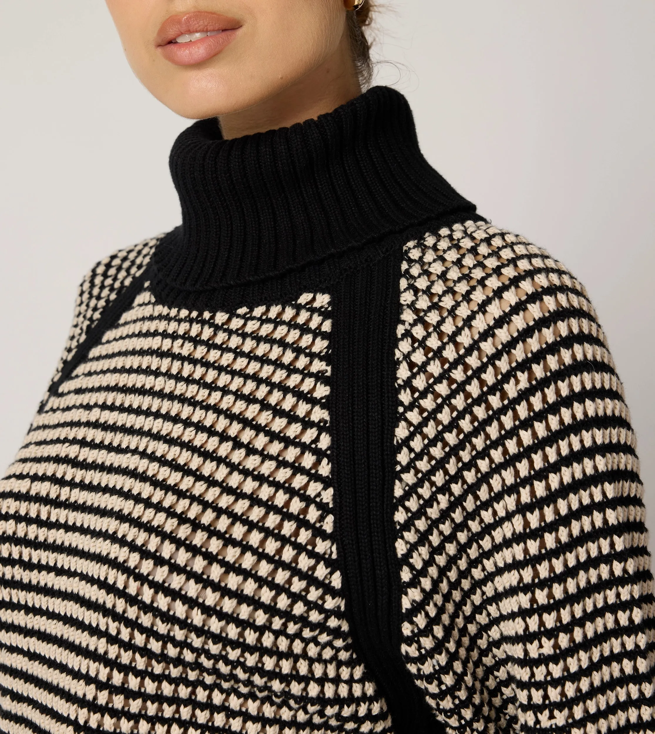 Madison Sweater | Black/Ivory