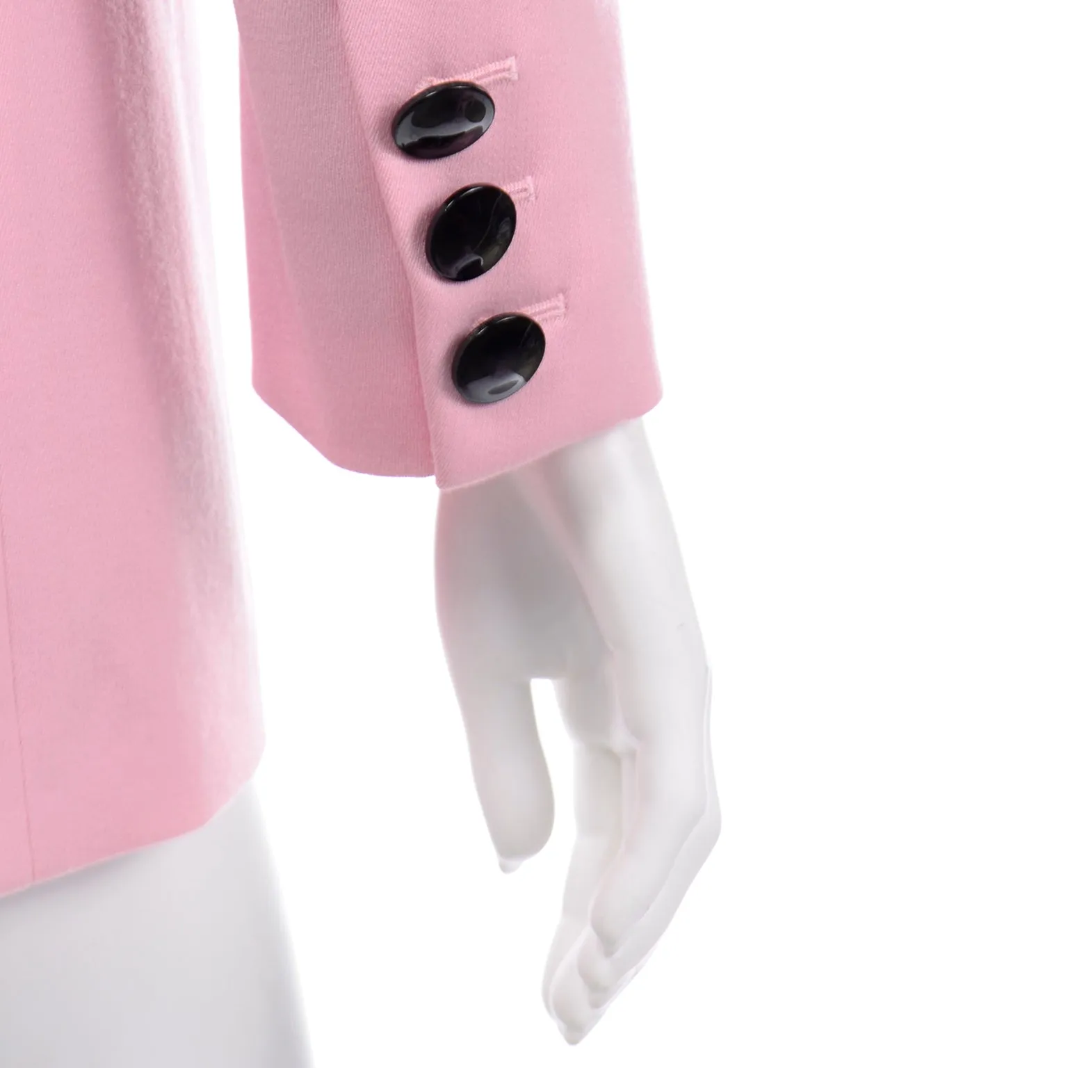 Margaretha Ley Escada Vintage Pink Longline Blazer Jacket