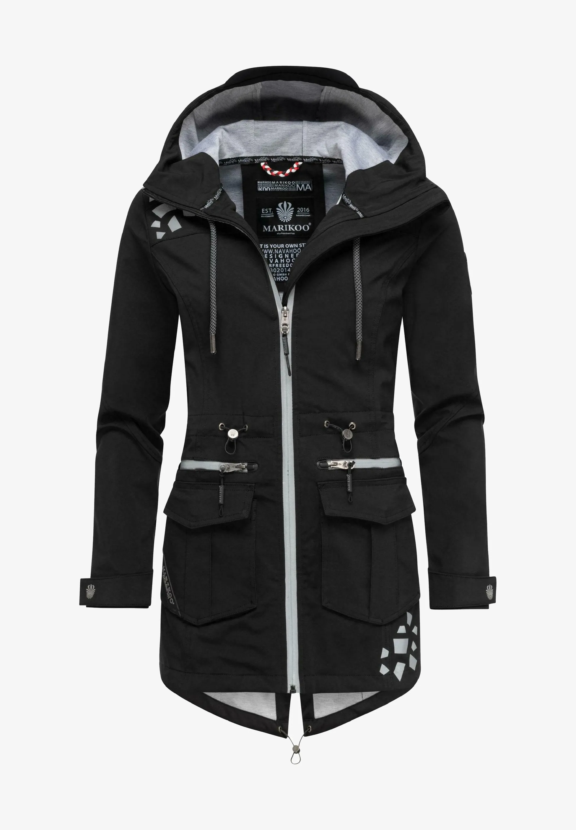 Marikoo raincoat, black