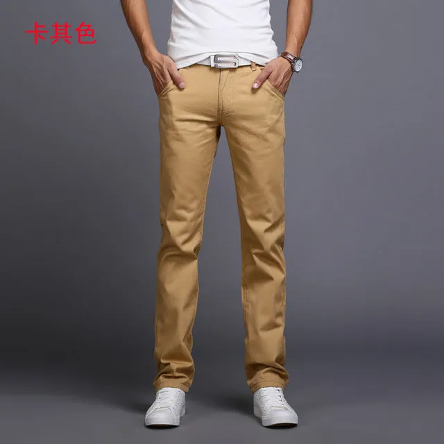 Men pants New Design Casual hombres pantalones Cotton Slim Pant Straight Trousers Fashion Business Pants Men Plus Size 28-38