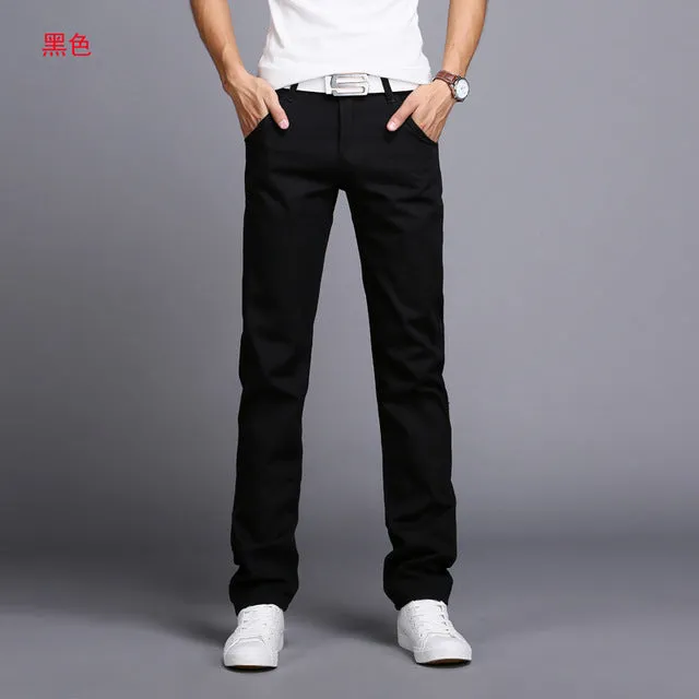 Men pants New Design Casual hombres pantalones Cotton Slim Pant Straight Trousers Fashion Business Pants Men Plus Size 28-38
