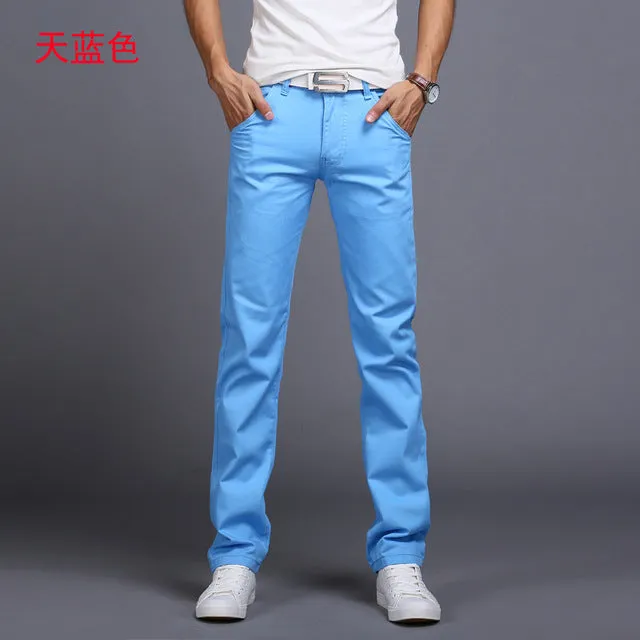 Men pants New Design Casual hombres pantalones Cotton Slim Pant Straight Trousers Fashion Business Pants Men Plus Size 28-38