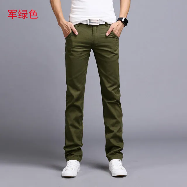 Men pants New Design Casual hombres pantalones Cotton Slim Pant Straight Trousers Fashion Business Pants Men Plus Size 28-38