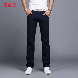 Men pants New Design Casual hombres pantalones Cotton Slim Pant Straight Trousers Fashion Business Pants Men Plus Size 28-38