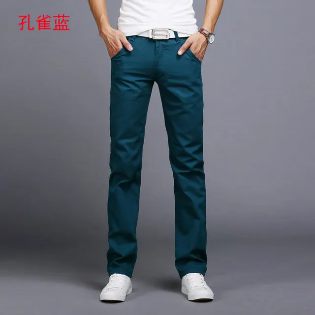 Men pants New Design Casual hombres pantalones Cotton Slim Pant Straight Trousers Fashion Business Pants Men Plus Size 28-38