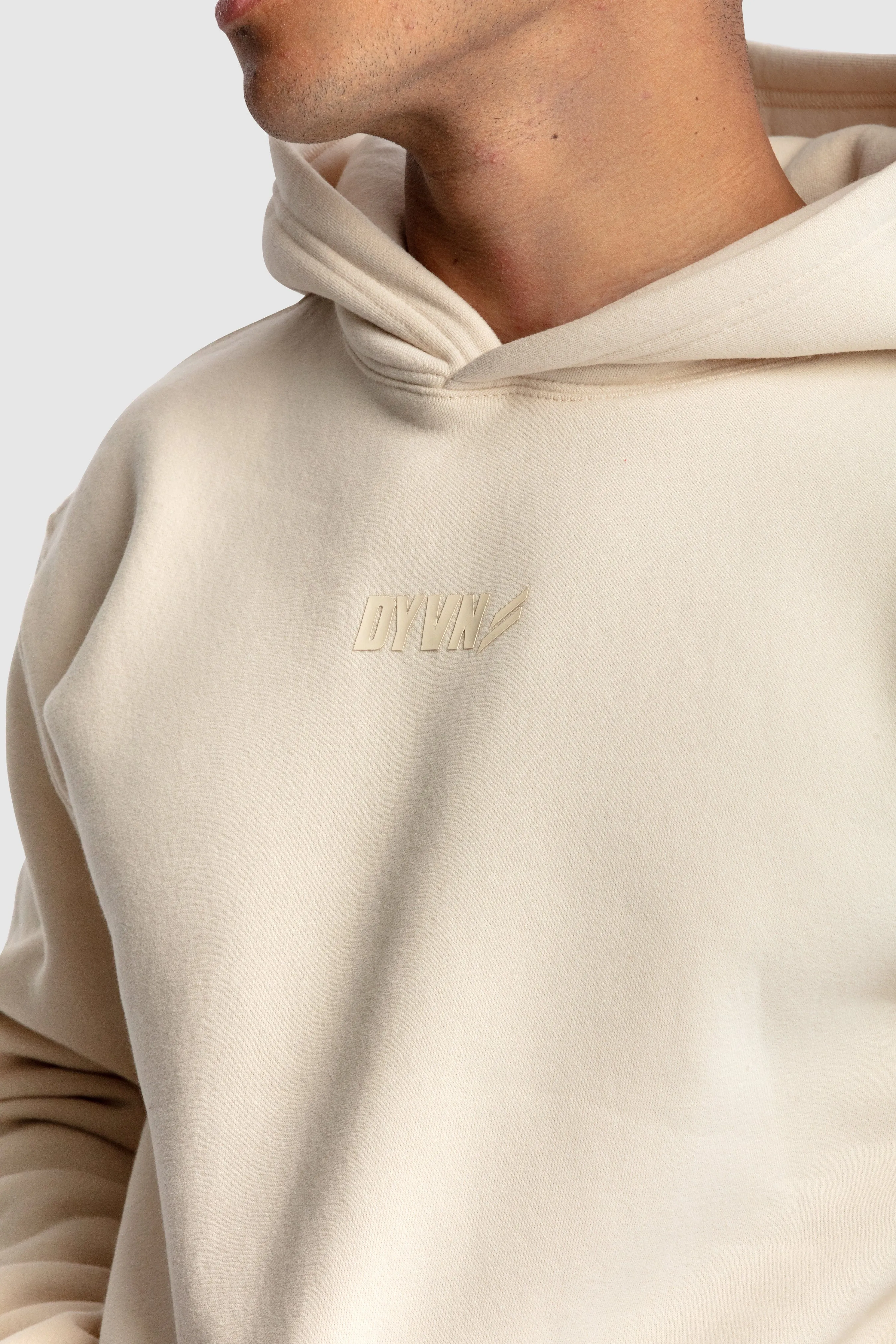 Men's DYVN Relaxed Fit Hoodie - Cream