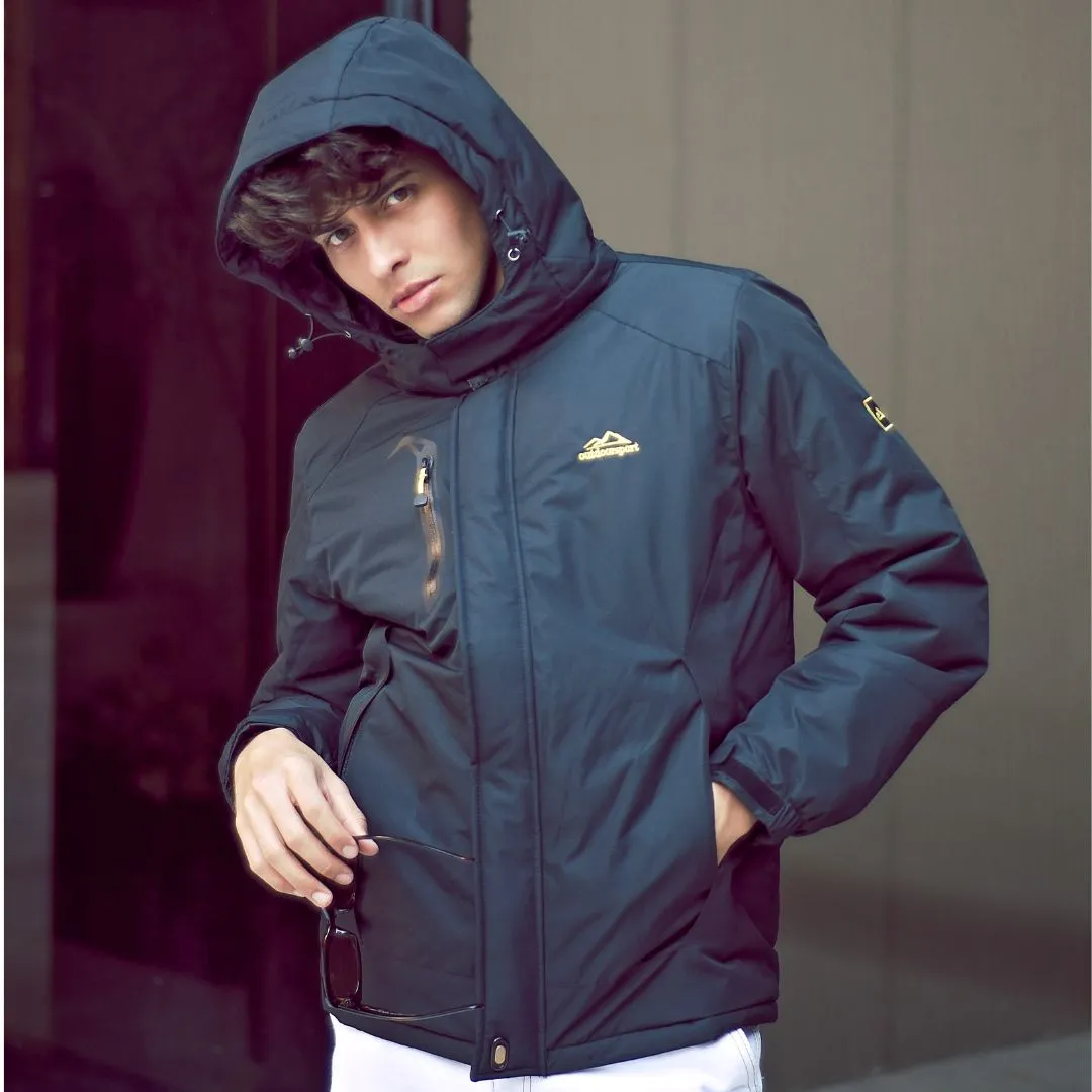Men's Winter Ski Jacket Waterproof Coats Warm Fleece Raincoats