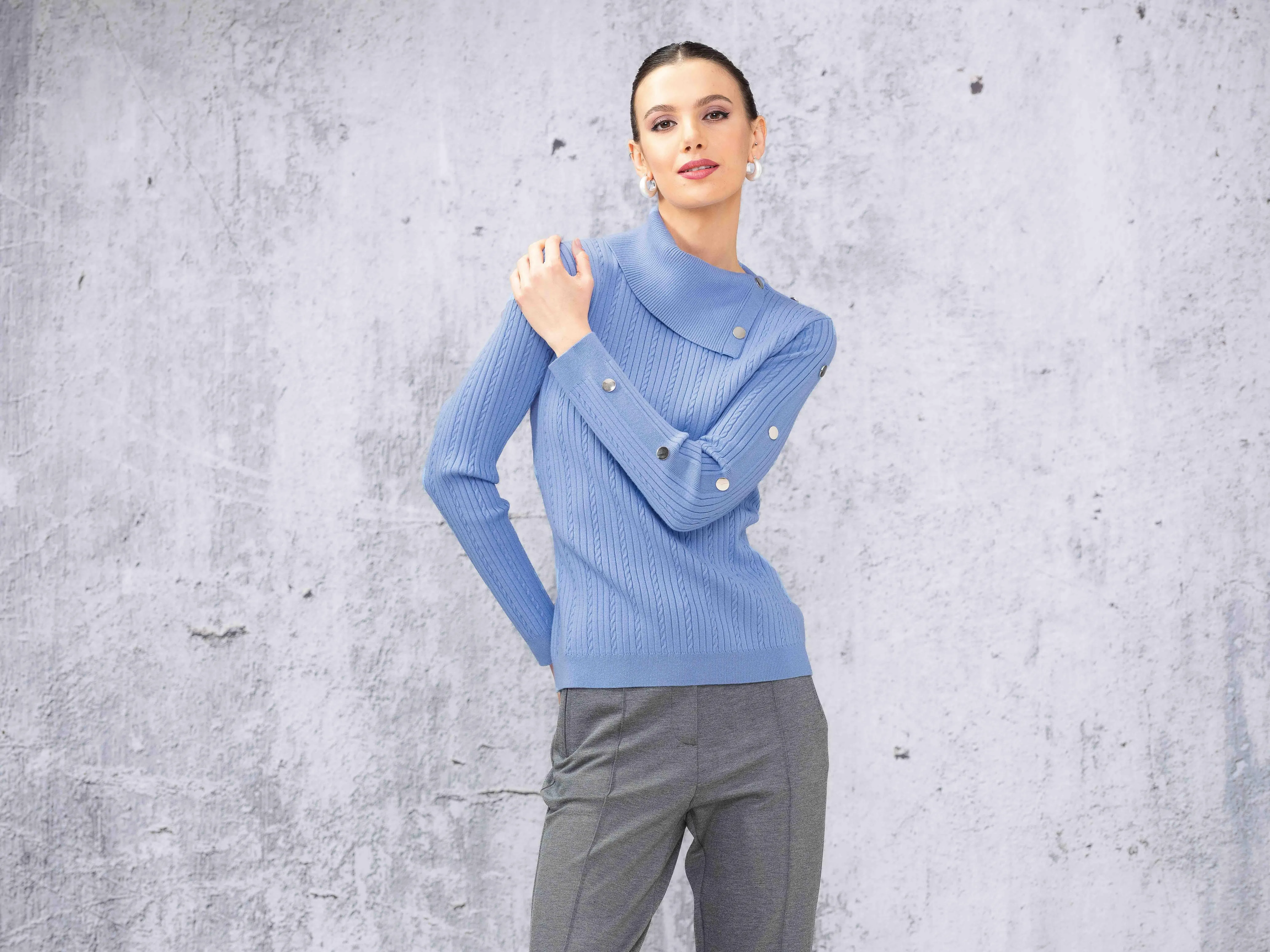 Metal Detail Sweater