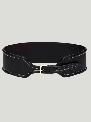 M.M LaFleur Wide Stitched Belt