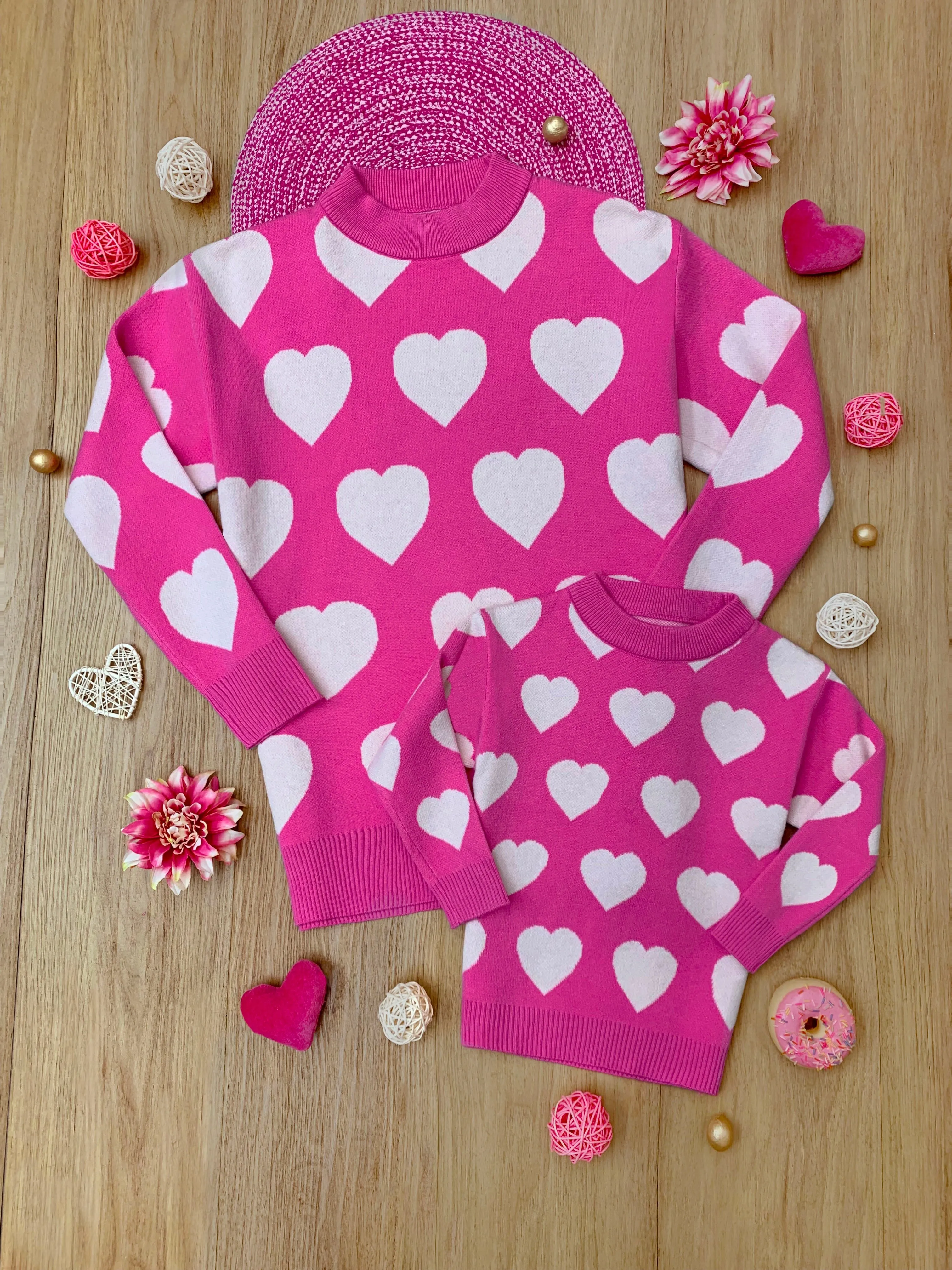 Mommy and Me Warms My Heart Sweater