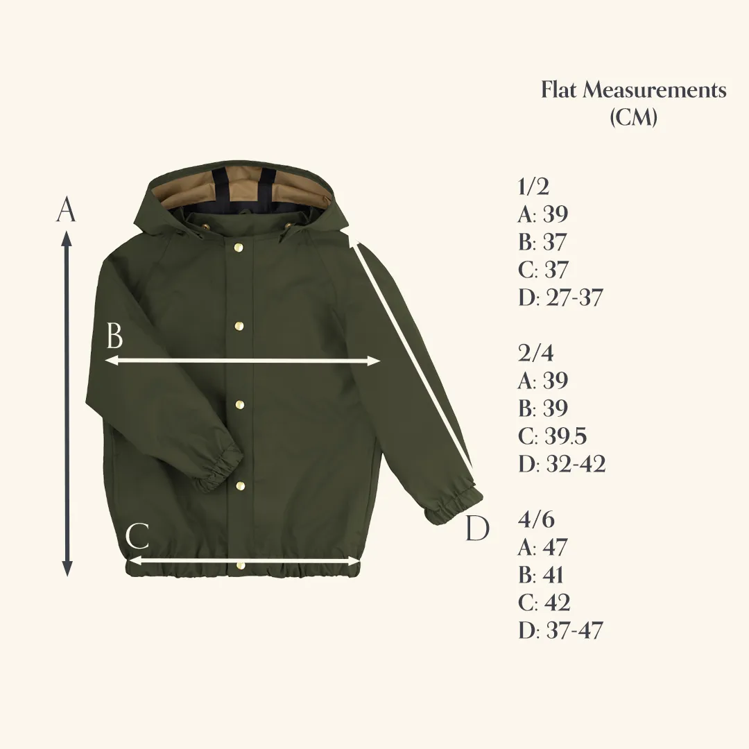 Outdoor Aviator Raincoat - Arbutus - 1-10y