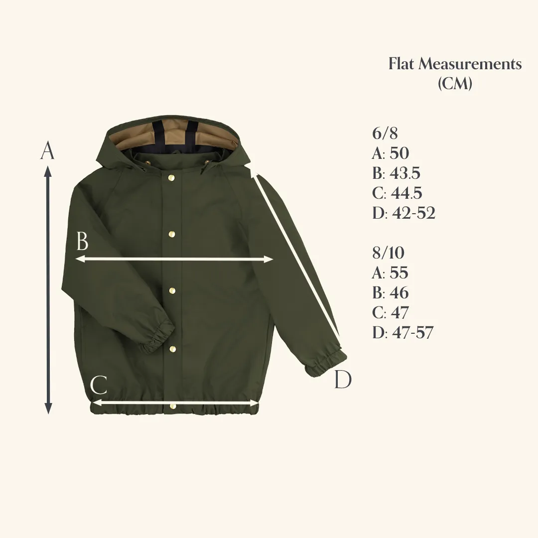 Outdoor Aviator Raincoat - Arbutus - 1-10y