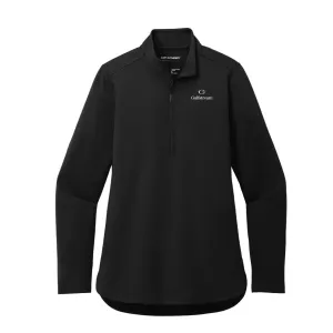 Port Authority® Women's Double Knit 1/4-Zip - Black
