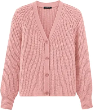 PRETTYGARDEN Womens Sweaters 2025 Long Sleeve Open Front Chunky Cardigan Sweaters for Women Dressy Short Cardigans