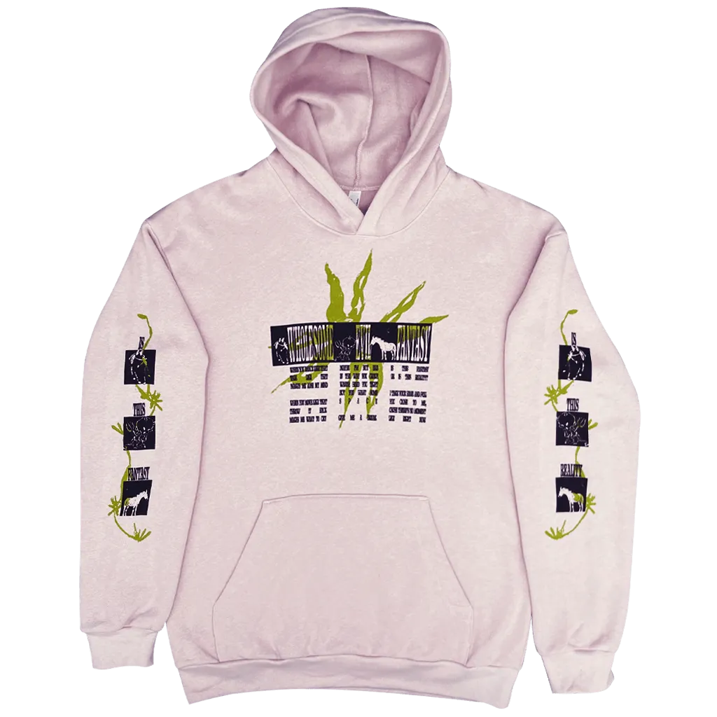 "Wholesome  Evil Fantasy" Blush Hoodie
