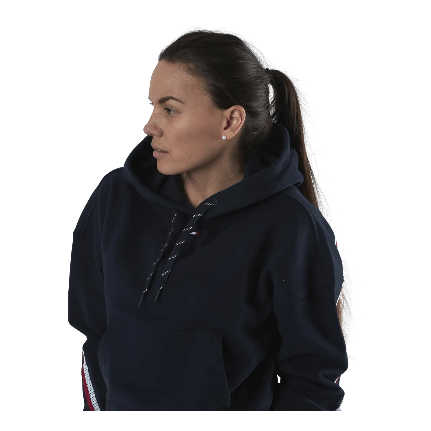 Relaxed Tape Hood Blue
