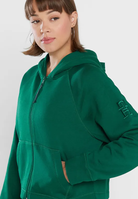 Relaxed Th Short Zipper Hoodie