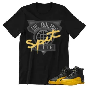 RETRO 12 YELLOW AND BLACK SHIRT