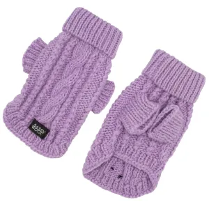 Sassy Woof Dog Cable Knit Sweater Lavender | Cozy Pet Sweater | Knit Dog Sweater