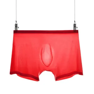 Sheer Red Shorts By Sheerswim - Unisex