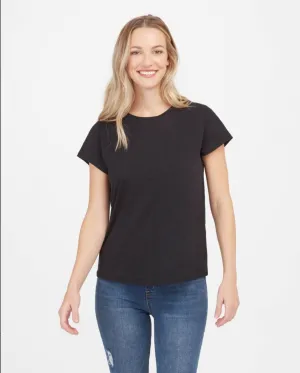 Spanx Pima Crew Neck Tee Black