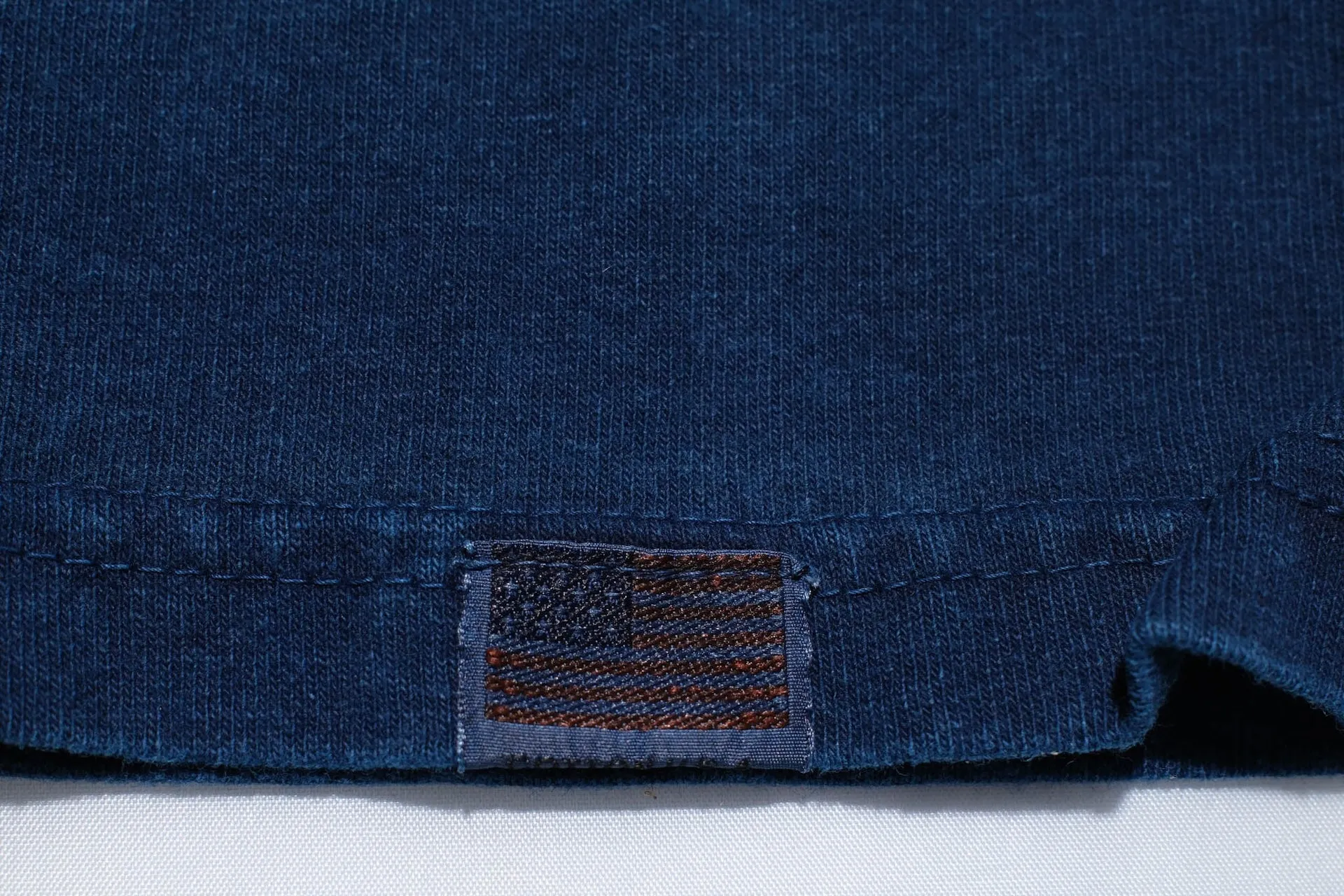 Studio D'Artisan 6oz "Denim Master" Natural Indigo Dyed Tee (Genuine Indigo)