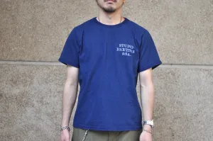 Studio D'Artisan 6oz "Denim Master" Natural Indigo Dyed Tee (Genuine Indigo)