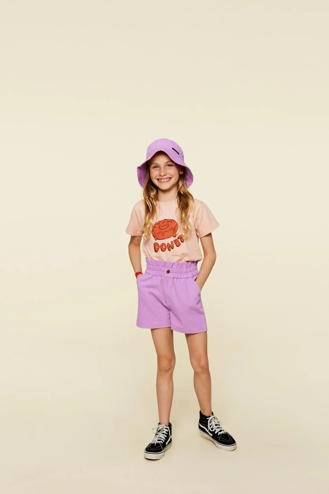 Twill Violet Shorts