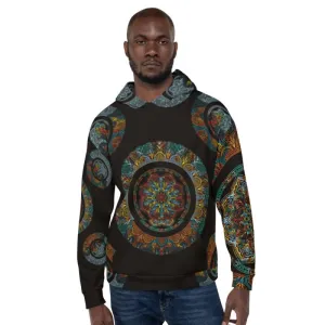 Unisex Hoodie - Mandala Black&Color