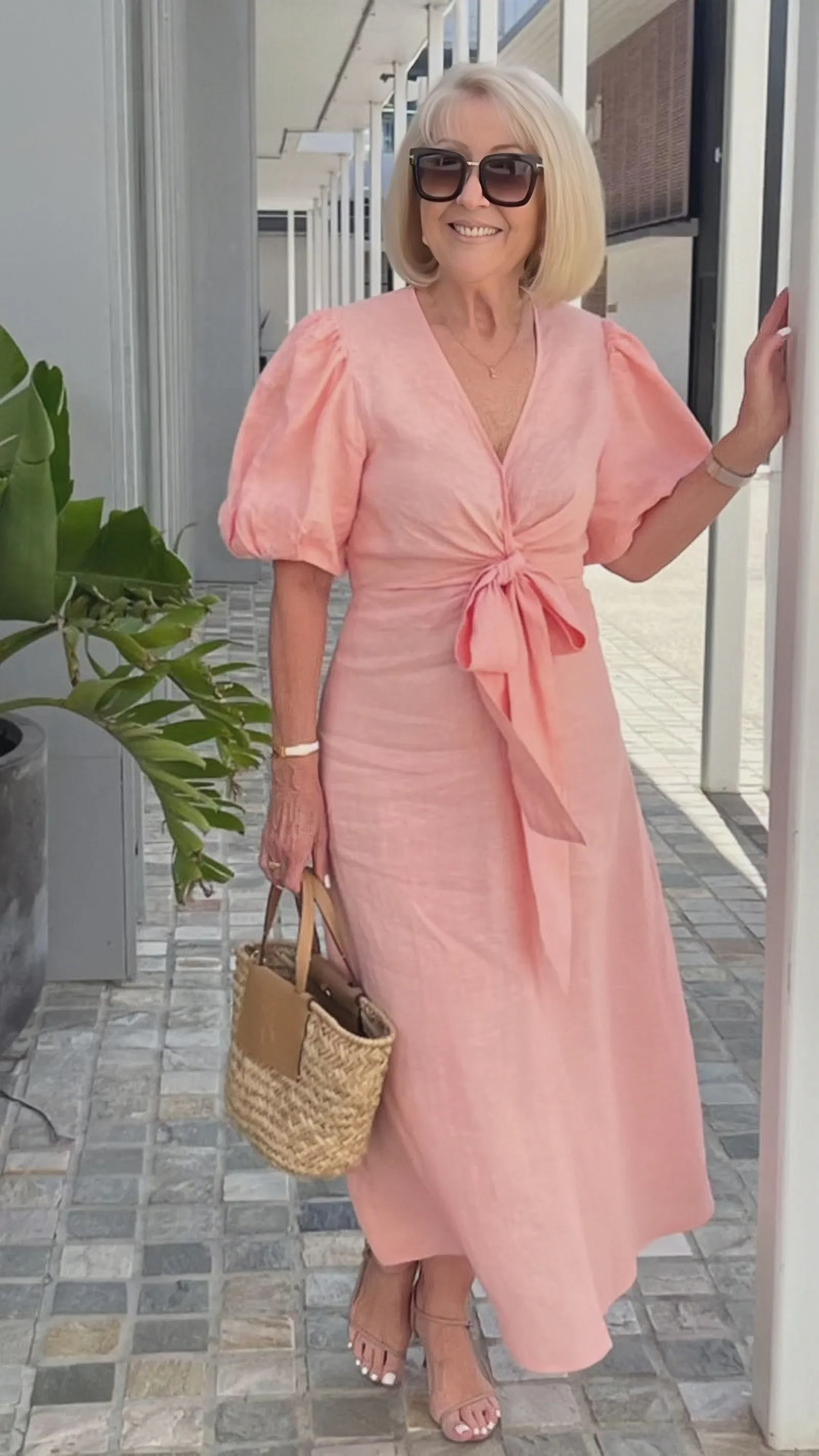 Valentine's Day Bow Elegant Tunic Dress