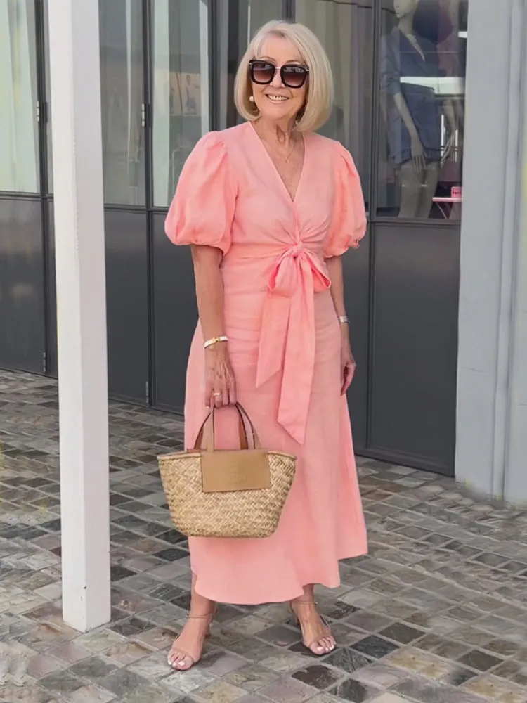 Valentine's Day Bow Elegant Tunic Dress