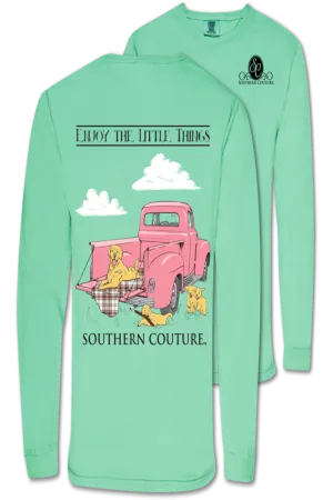 Vintage Truck - Long Sleeve T-Shirt by Southern Couture