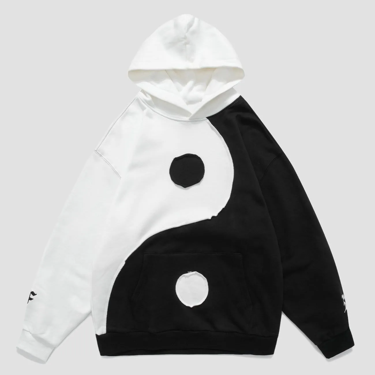 WLS Yin Yang Gossip Patchwork Hoodie
