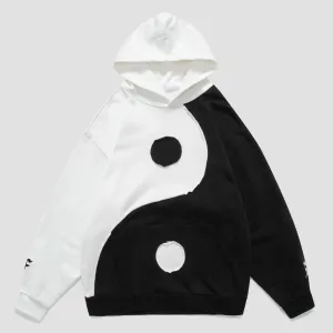 WLS Yin Yang Gossip Patchwork Hoodie