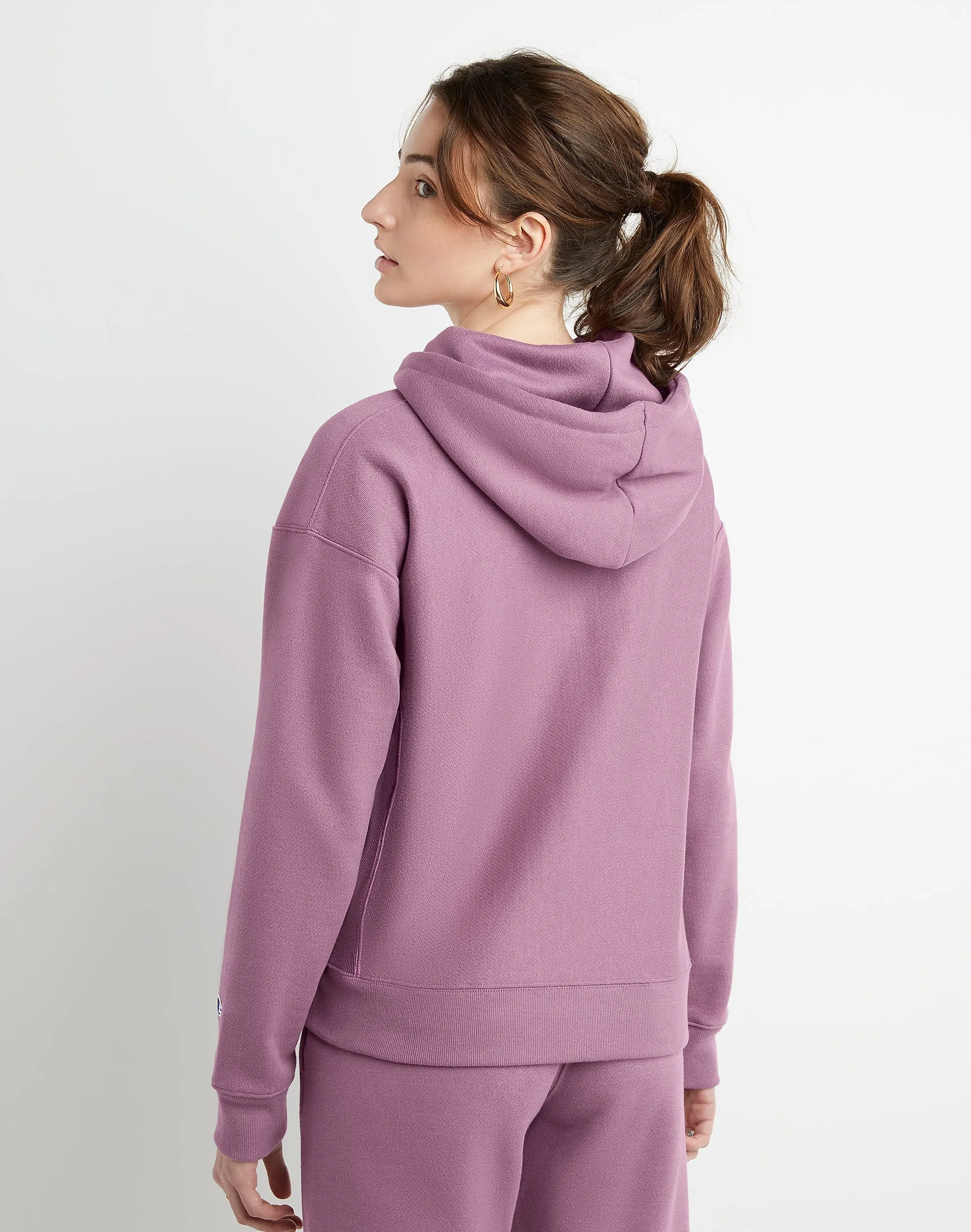 Women's Champion RW Hoodie C Logo Midnight Aster
