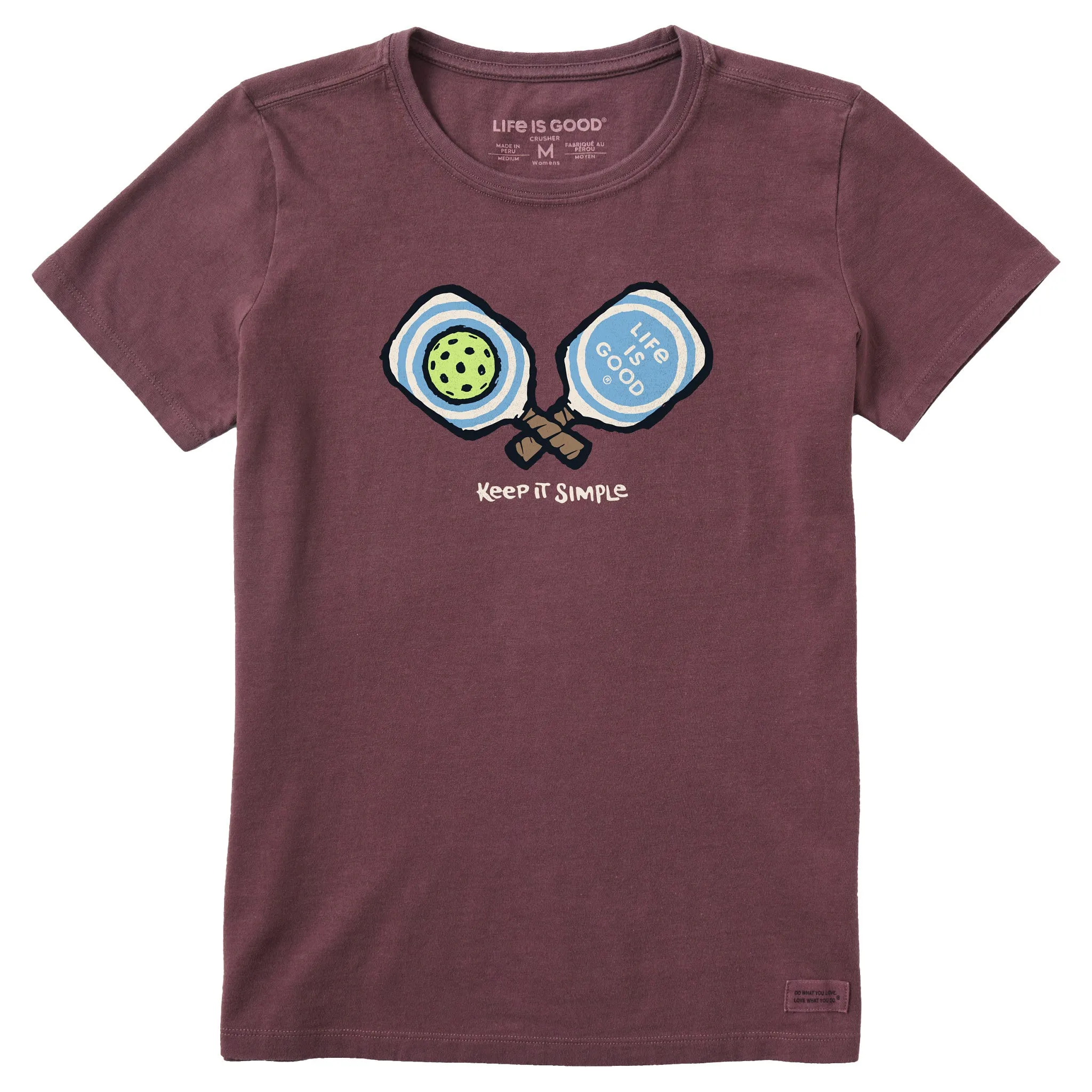 Women's Keep It Simple Pickleball Short Sleeve Tee