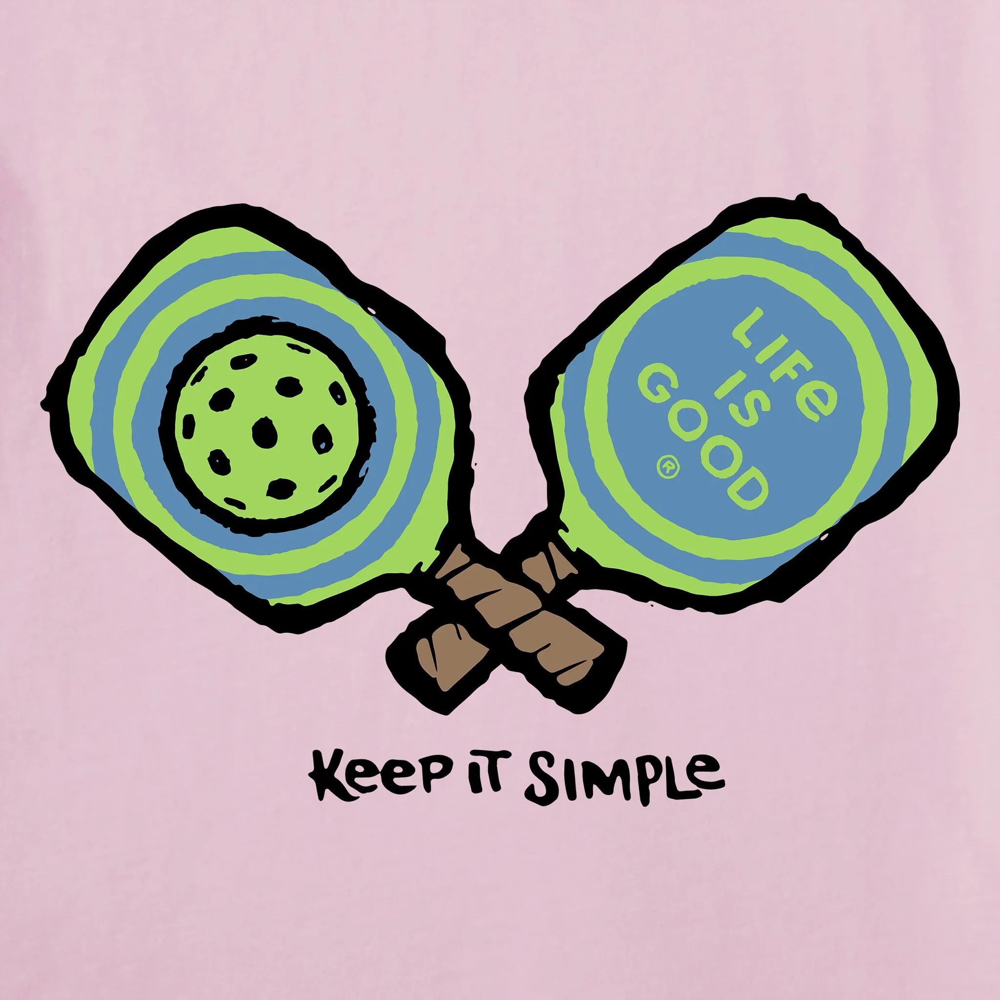 Women's Keep It Simple Pickleball Short Sleeve Tee