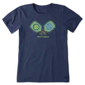 Women's Keep It Simple Pickleball Short Sleeve Tee