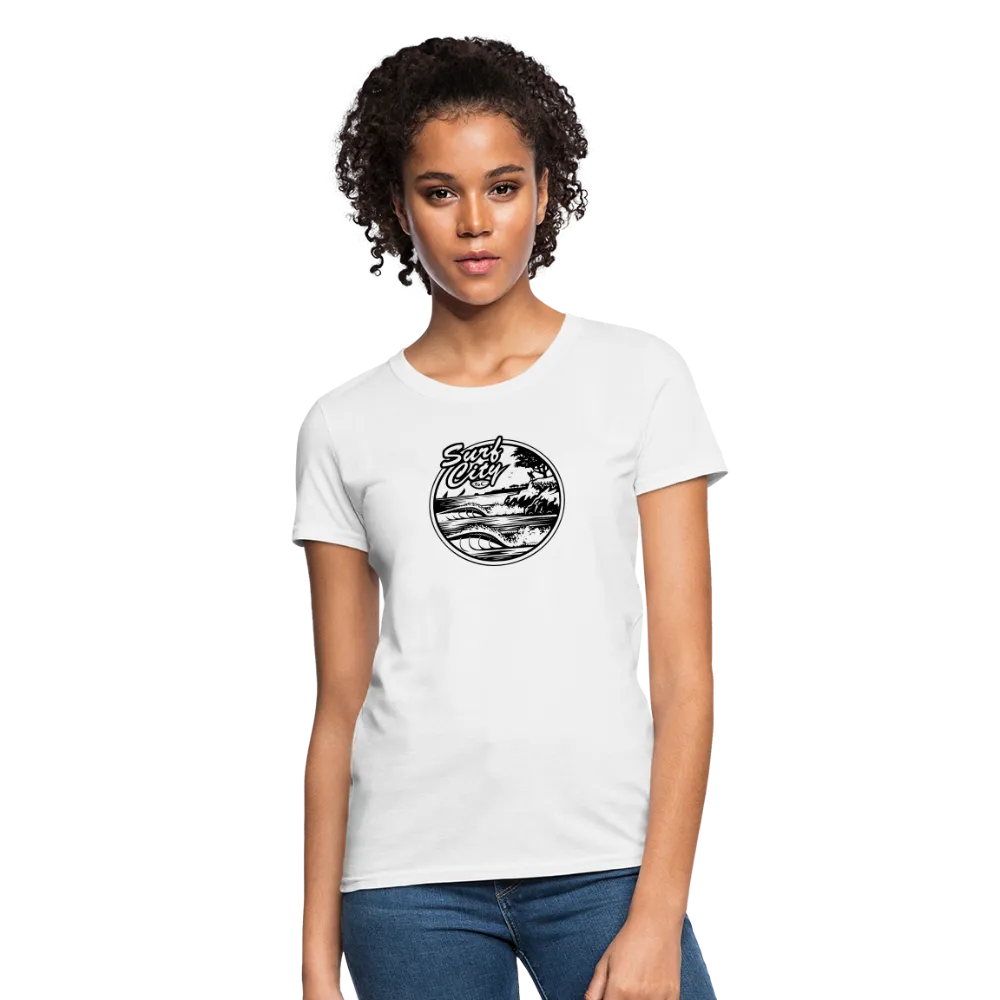 Womens Santa Cruz Surf Shop Surf City Wave Simple Tee