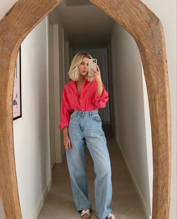 ZARA WIDE LEG JEANS